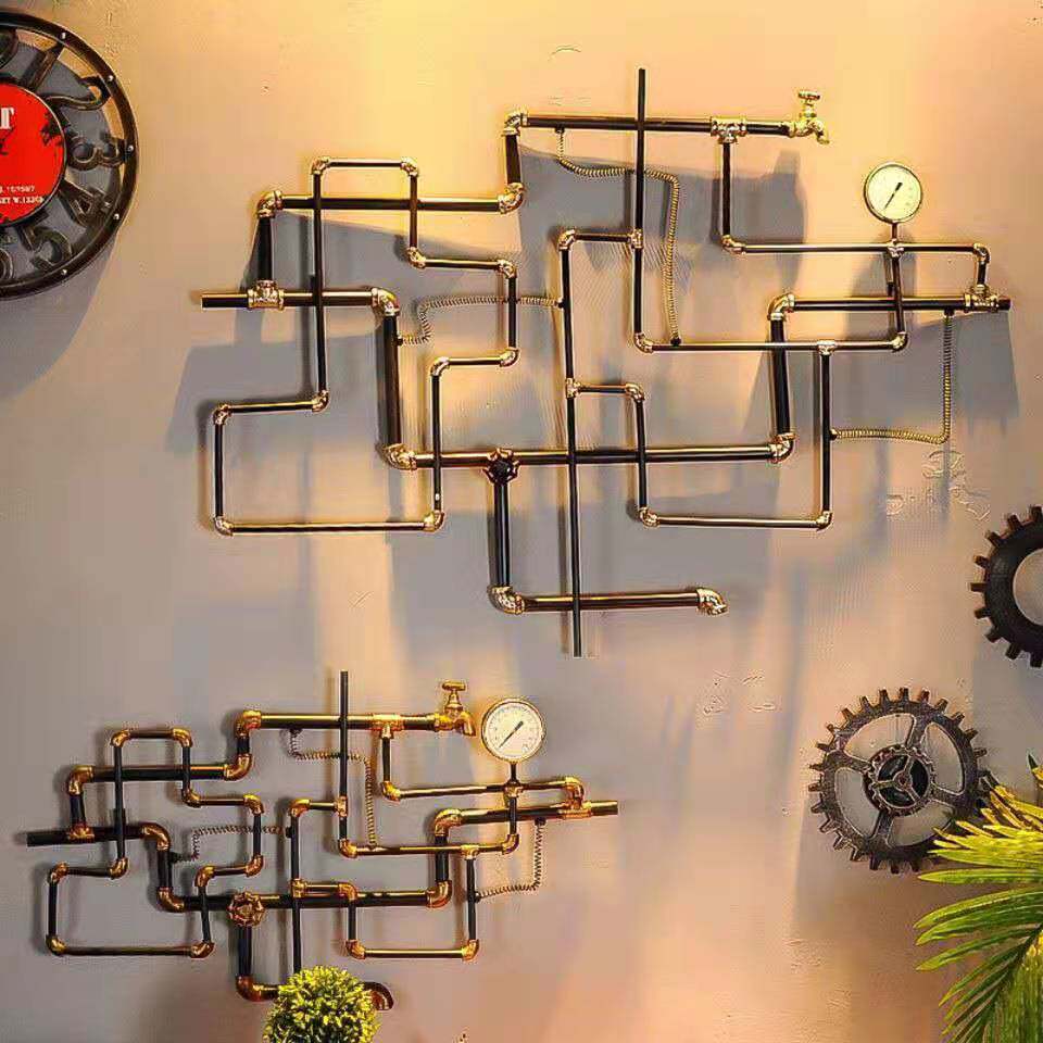 Industrial wind retro loft wall wall creative bar KTV wall wall wall decoration