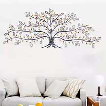 Iron Art Wall Decoration Hair Treasure Tree Wall Decoration Creative Wall-mounted Eu Style Hanging Living-room Sofa Background Wall Wall Wall Decoration