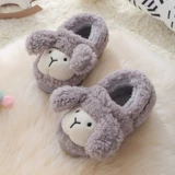 Детская зимняя удерживающая тепло нескользящая мультяшная милая обувь для мальчиков, 1-7 лет