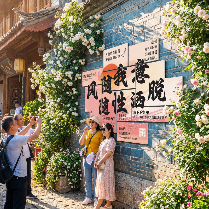 2026 Trendy Photo Wall Decoration for Homestays and Popular Shops, Outdoor Scene Setup, Background Wall Atmosphere Setup
