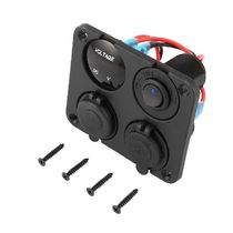 Dual USB Ports Car Charger LED Voltmeter 12-24V Power