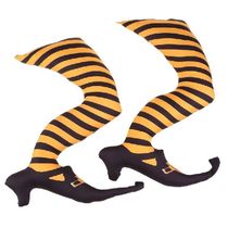 Halloween Evil Witch Legs Upside Down Feet Stake