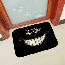40X60cm WeRe All Mad Here Printed Doormat Floor Mat Home Cr