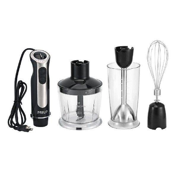 HE-2026BH Smart Powerful 4-in-1 Immersion Hand Blender Set