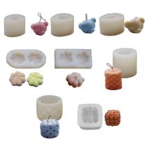 3D Flower Shape Candle Mold Silicone Soap Making Mould