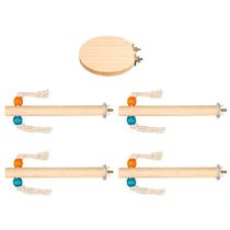 Pieces Bird Toy Natural Wood Stand Perch for Cockatiel