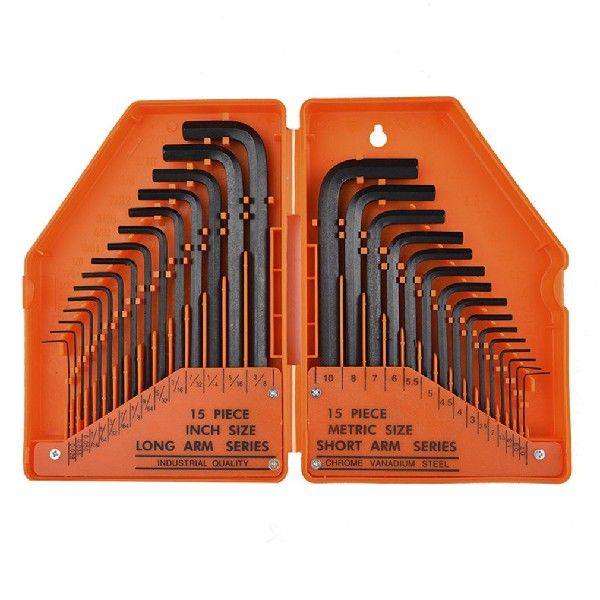 30 in 1 Inner Hex Key Hex Hex Allen Key Sets SAE