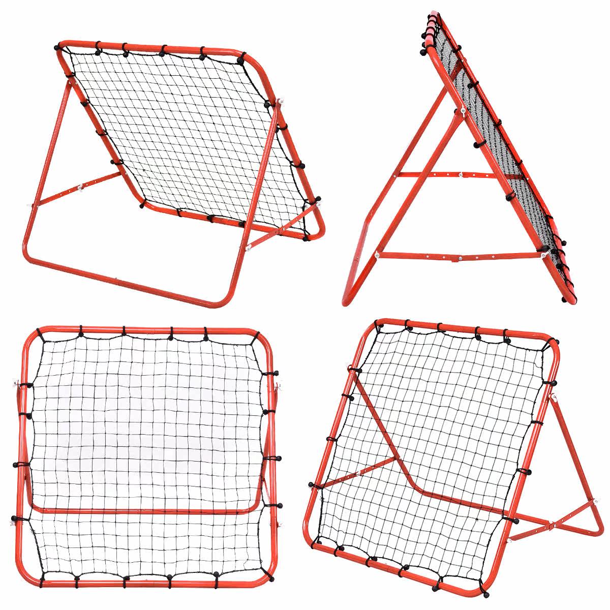 Soccer Football Rebound Target Mesh Net Adjustable Kickback