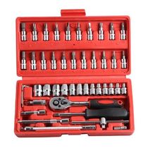 46Pcs Set Mechanics Car Hand Tool Set Carbon Steel