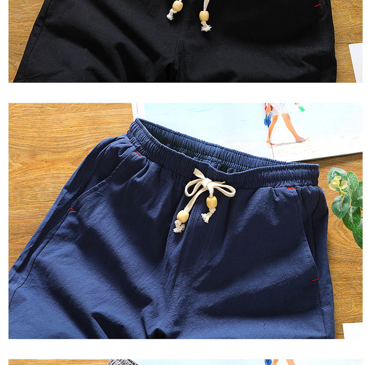 Quần short nam mùa hè nam năm quần lỏng Hàn Quốc phiên bản của xu hướng overalls quần mùa hè người đàn ông giản dị của quần bãi biển quần