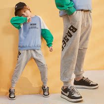 Snow fly childrens clothing boys pants 2021 new spring and autumn childrens sports pants spring casual childrens health pants