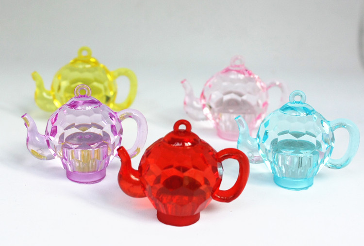 Acrylic Children Crystal House Mini Table Spoon Fork Fork Wine Cup Tellow Kids Game Bộ đồ chơi Đồ chơi cửa hàng búp bê