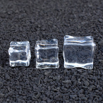 Children Plastic Transparent Acrylic Emulation Crystal Positive Square Ice Cubes Jewel Toy Kid Over Home Game Props
