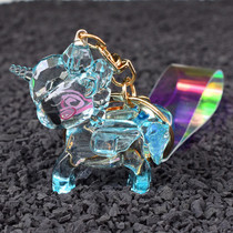 Children Transparent Acrylic Crystal Toys Cartoon Fairy Tale Unicorn Pony Foal Pendant Students Reward Gift