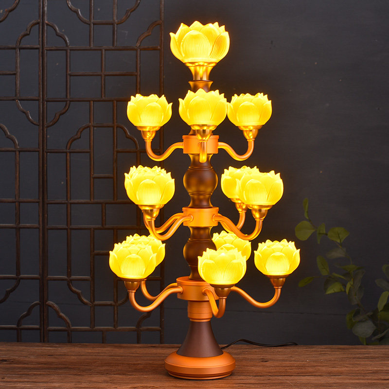 Temple led for the Buddha lamp lotus lamp Buddha for the lamp Buddha Hall dedicated to the long Ming lantern Buddha in front of the Buddha for the lamp Buddha supplies-Taobao