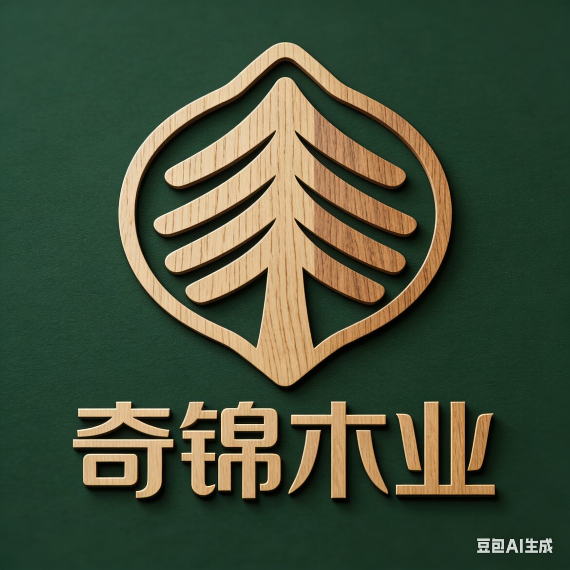 奇锦木业的LOGO