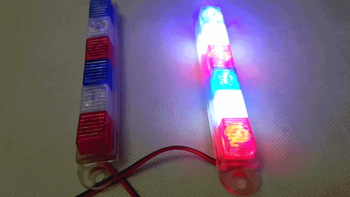 Xe máy sửa đổi đèn nhấp nháy trang trí đèn nhấp nháy đèn đỏ xanh và trắng đèn phanh dẫn LED - Đèn xe máy đèn led cho xe dream
