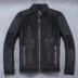 Mùa xuân và mùa thu da nam da ngắn retro cổ điển lớp da đầu tiên xe máy da xe máy Harley - Quần áo lông thú áo choàng nam Quần áo lông thú