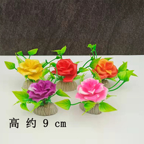 Creative Plant Flower Wedding Simulation of flower and grass small swinging pieces Home Wine Mat Decorated Pan Heads Flower Cold Dish around the edge