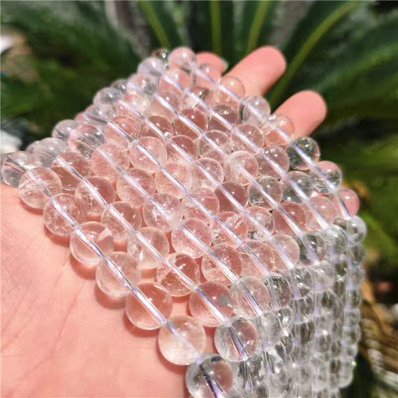 Natural White Crystal Faceted Round Beads Loose Beads DIY Bracelet Necklace Accessories Craft Beads DIY Accessories Natural White Crystal Faceted Round Beads Loose Beads DIY Bracelet Necklace Accessories Craft Beads DIY Accessories