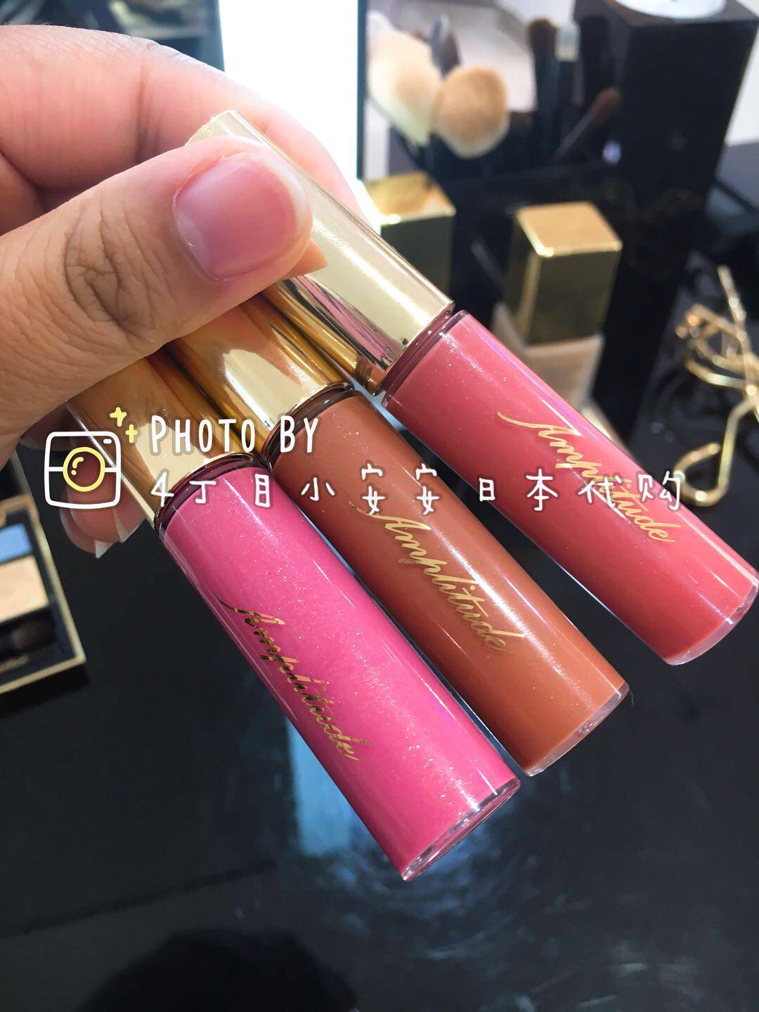 (Spot) Japanese Special Cabinet Amplitude 19 Spring New Pint Lip Glazed Lip Gloss Shop Limited 5 Color