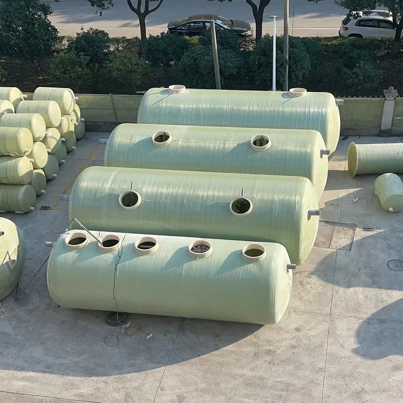 Jiangsu, Zhejiang, and Shanghai Fiberglass Septic Tanks 2/4/6/10/20/50 Cubic Meter Integrated Three-Compartment Septic Tank Jiangsu, Zhejiang, and Shanghai Fiberglass Septic Tanks 2/4/6/10/20/50 Cubic Meter Integrated Three-Compartment Septic Tank