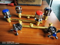 Acrylic footbath copper pipe fittings faucet set lower drainage metal parts small square outlet