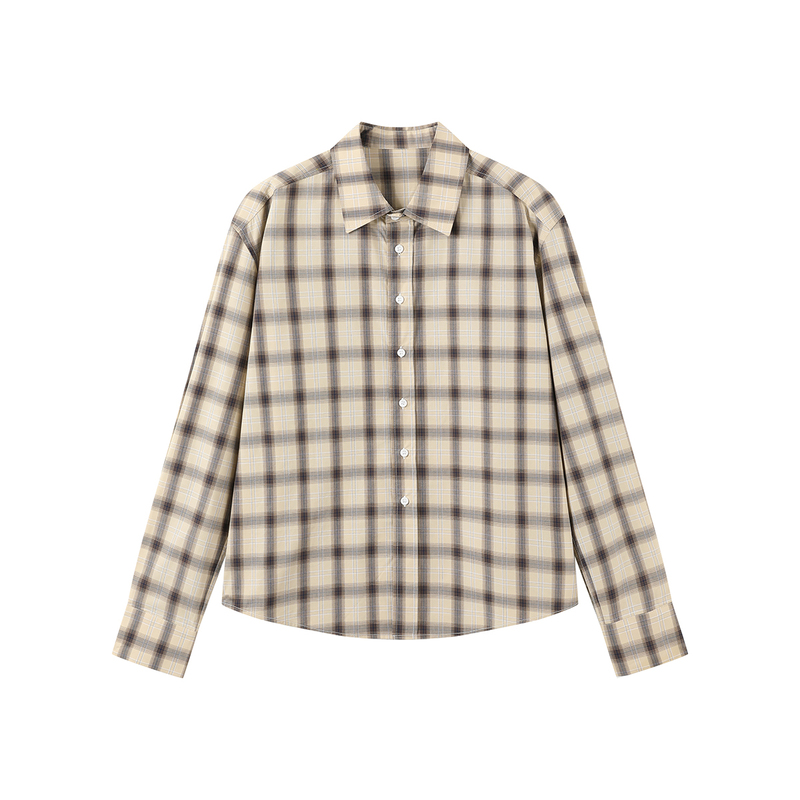 Pintor Homme25Fw Japanese Imported Pure Cotton Cleanfit Plaid Lapel Commuter Style Long-Sleeved Shirt Pintor Homme25Fw Japanese Imported Pure Cotton Cleanfit Plaid Lapel Commuter Style Long-Sleeved Shirt