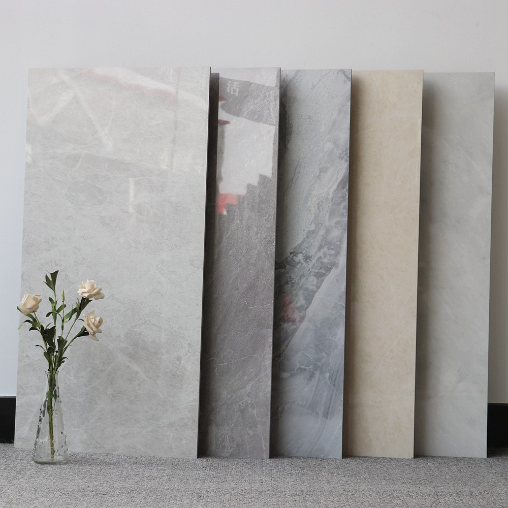 Balcony Makeup Room Tiles 400x800 Total Porcelain Middle Board Through Body Marble Living-room Wall Brick Shower Room Glazed Face Brick