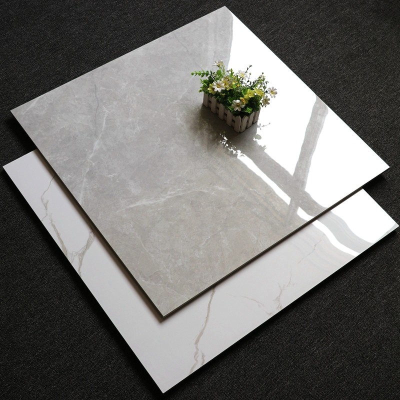 Gray flux marble floor tile 800x800 living room floor tiles full glazed tile tiles of Buddha tiles