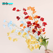 Simulation bells wishful Lily bells fresh flowers wedding silk flowers wedding hall decoration flowers Golden Bell flowers