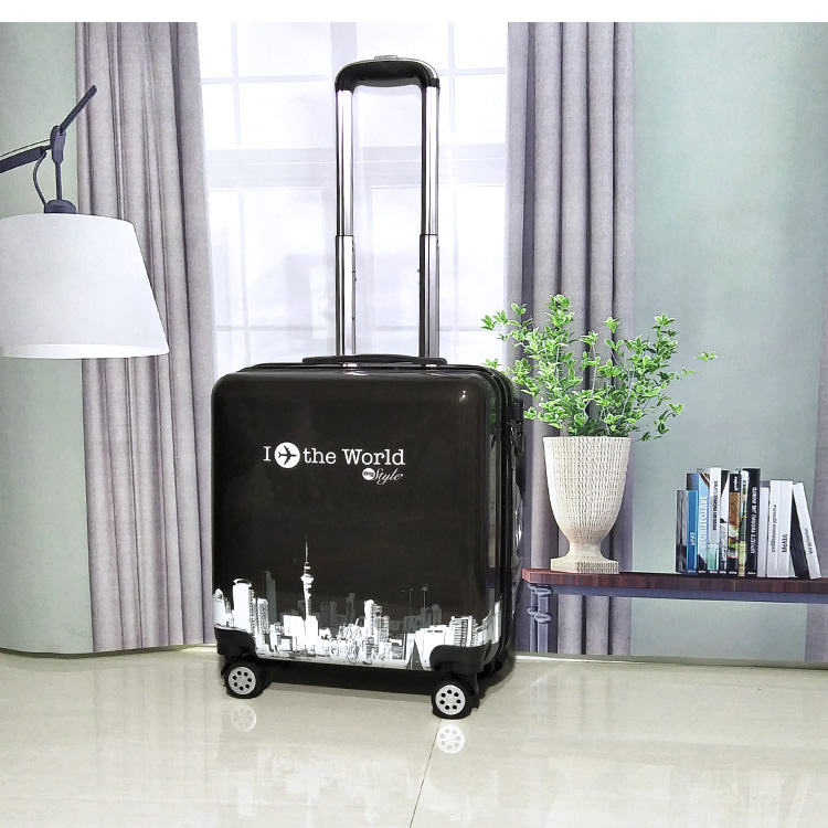 Vali retro 18 inch phim hoạt hình xe đẩy trường hợp nữ kinh doanh hộp hành lý 20 nhỏ nội trú ma-nơ-canh - Va li vali mr vui