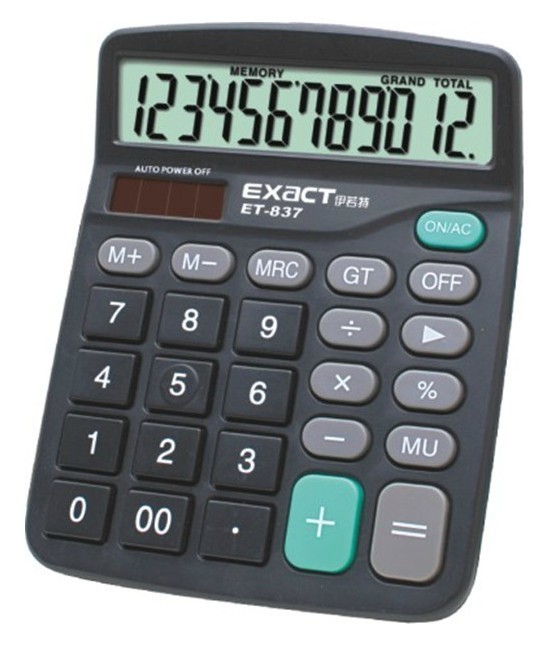 837 Calculator Office Accounting Special solar energy students use dual power commercial computer without voice