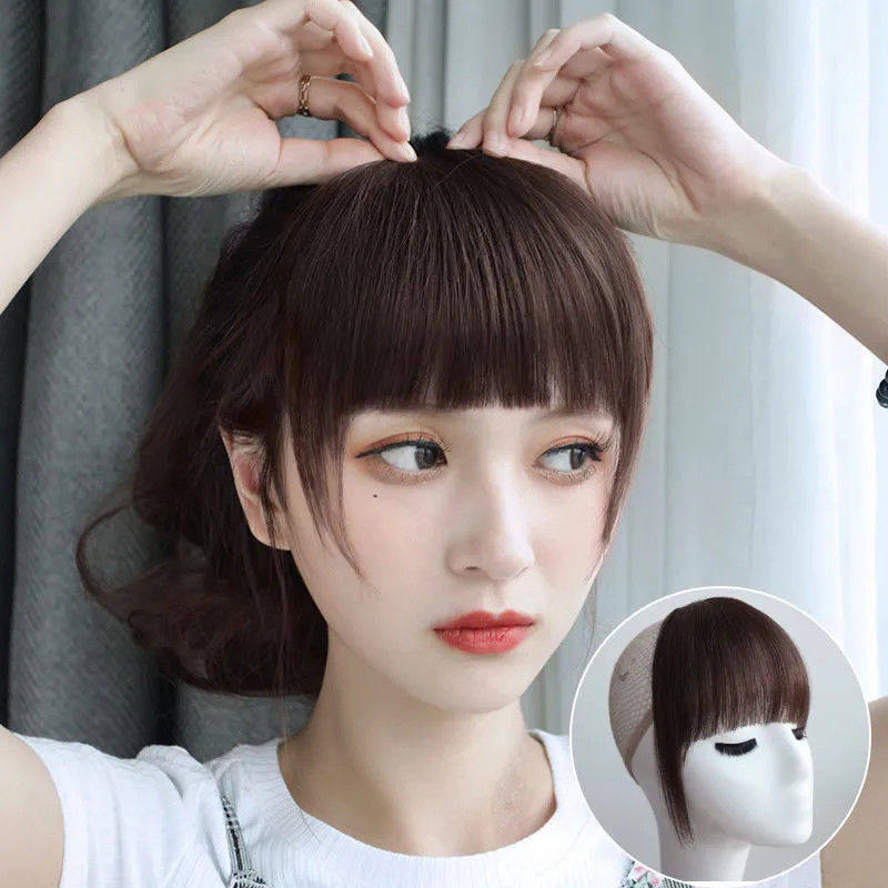 Air Liusea Wigs Female Nature Invisible Comic Zirou Sea Wig Piece Ultra Slim no-mark Net Red Fake Liysea