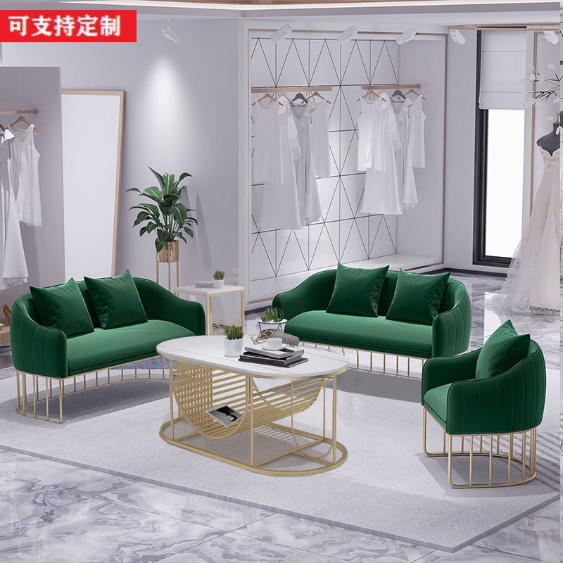 Clothing Shop Sofa shop with a small sofa shop with a minimalist modern net red light lavish table and chairs combined Nordic Bart
