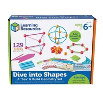 Learning Resources Stereo geometry Ocean puzzle block Math enlightenment educational toy LR