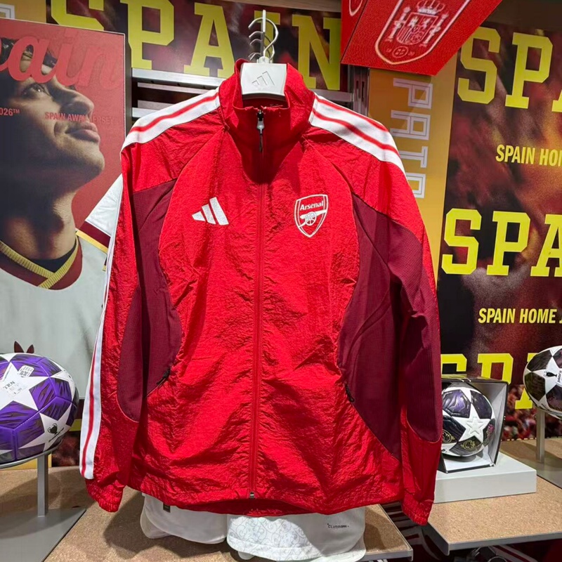 Vange Genuine Adidas 26-27 Season Premier League Arsenal Football Sports Casual Jacket Kv6745