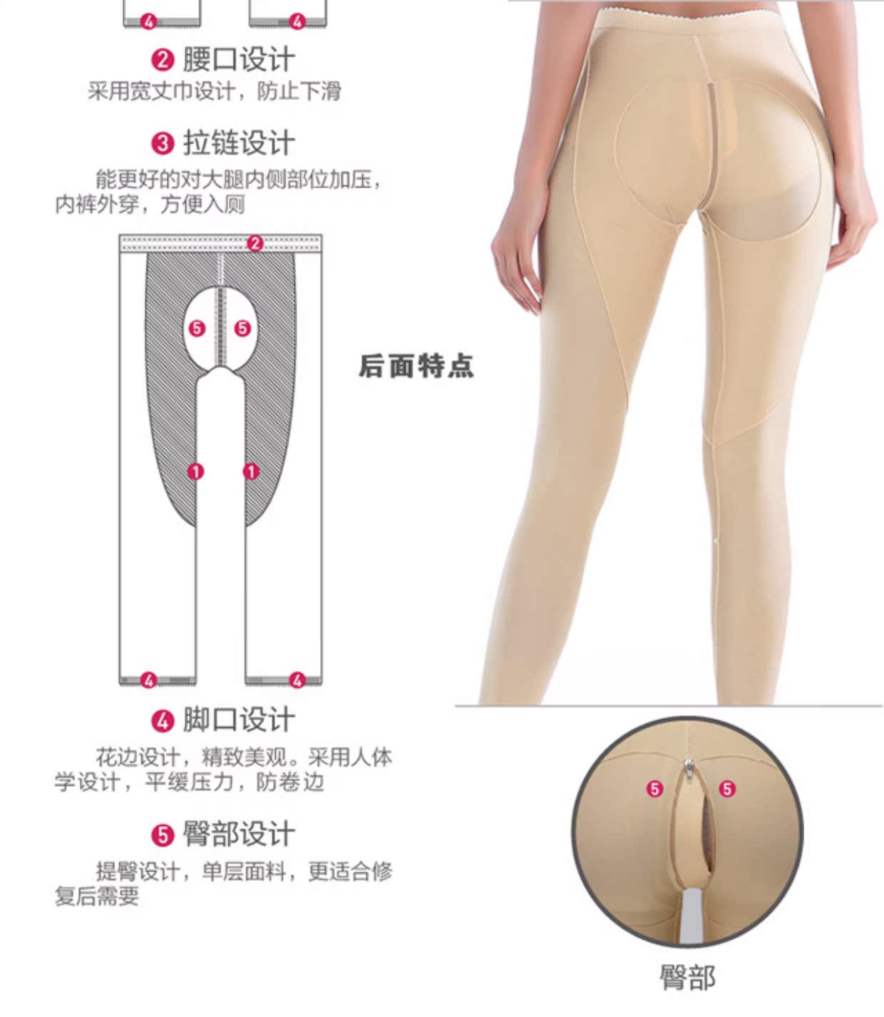 Quần body định hình quần đùi hút mỡ Quần định hình quần định hình quần bụng quần lót nữ cotton nhật