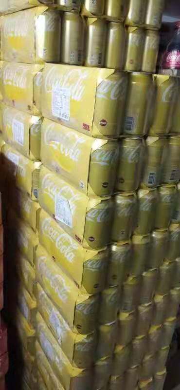 Hong Kong imports Coca Cola soda lemon flavor 330ml * 24 tank box-Taobao