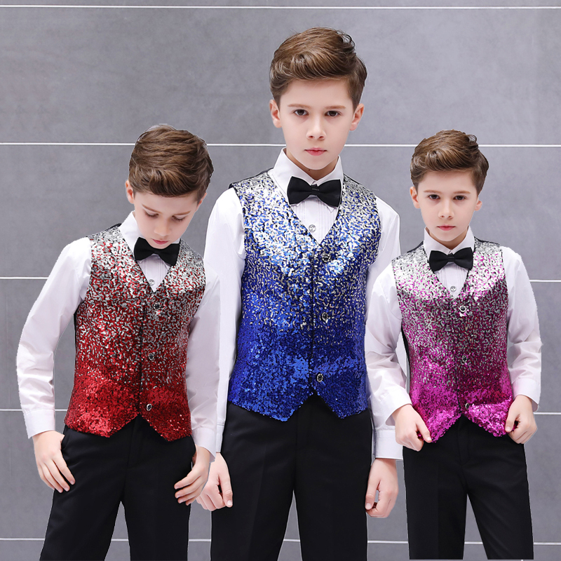 Boys Jazz Dance Costumes Colorful men's positioning
