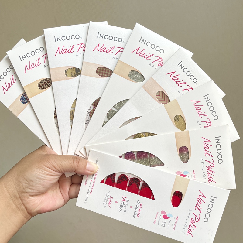 Clearance Sale at a Loss! Incoco Nail Stickers, Nail Polish Film Patches, Long-Lasting for 14 Days, No-Bake, Convenient Stickers