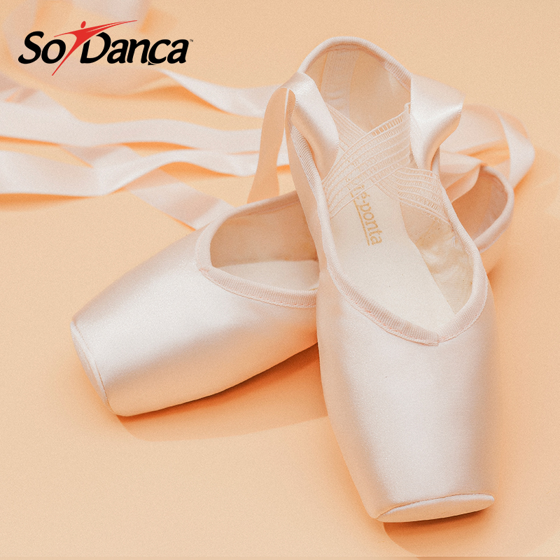 So Danca pointe shoes strap flat girls beginner toe shoes practice shoes adult professional ballet shoes