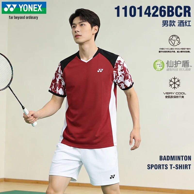 Suit 2026 New Yonex Badminton Suit Breathable Short-Sleeved Shorts Men's and Women's Sports T-Shirt Suit 2026 New Yonex Badminton Suit Breathable Short-Sleeved Shorts Men's and Women's Sports T-Shirt