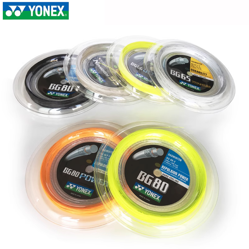 Yonex Yy Badminton Racket String Bg80 Bg95 Bg65 Large Spool String 200m Genuine Ch Version