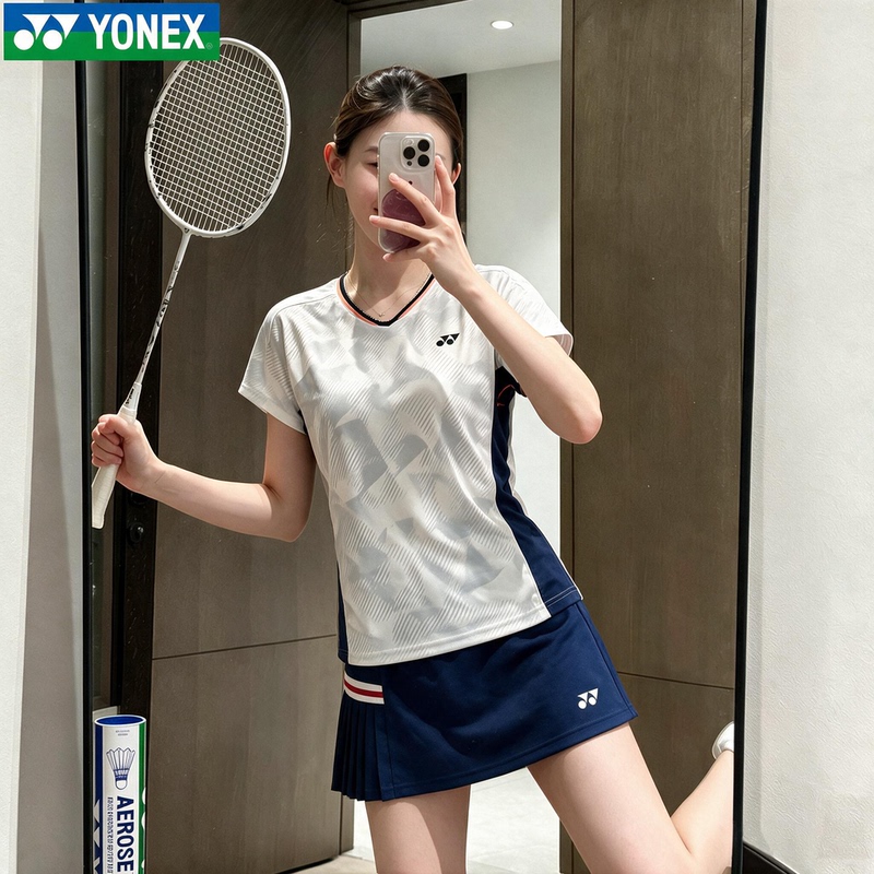 Yonex Men's and Women's Sports Short-Sleeved Badminton Uniforms Are Very Good-Looking, Quick-Drying and Breathable Training Clothes Yonex Men's and Women's Sports Short-Sleeved Badminton Uniforms Are Very Good-Looking, Quick-Drying and Breathable Training Clothes