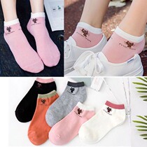 Womens socks womens four seasons anti-odor cute cat casual cotton socks