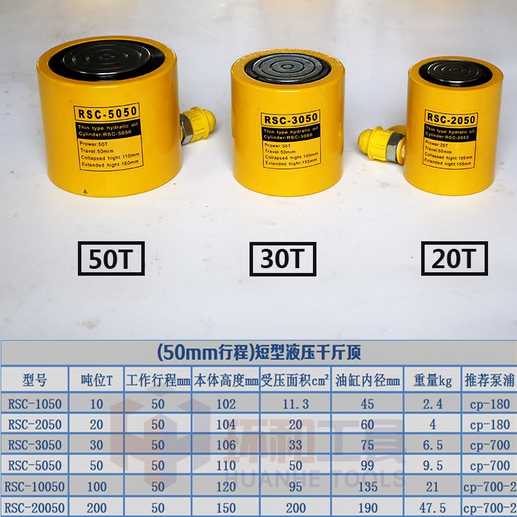 Loại dài Kéo dài dòng FCY Kích thủy lực Công cụ nâng xi lanh thủy lực đột quỵ 100mm150mm - Dụng cụ thủy lực / nâng