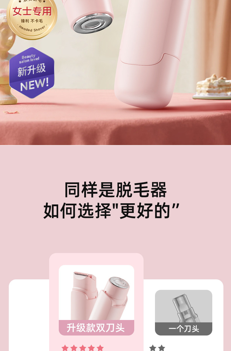 【中國直郵】 英國 oes 電動私密剃毛器 男女專用私密處腋毛腿毛刮毛刀全身除毛儀機 紫色 1個