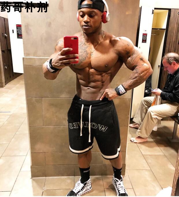 Spot American Official Website Darcsport Darc Sport Wolf Head Fitness Training Summer Breathable Cotton Shorts