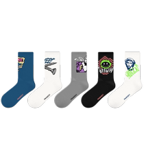 Primen Sends Rice Socks Mens Midblot Socks Spring American sports Persons trend Boys Antib